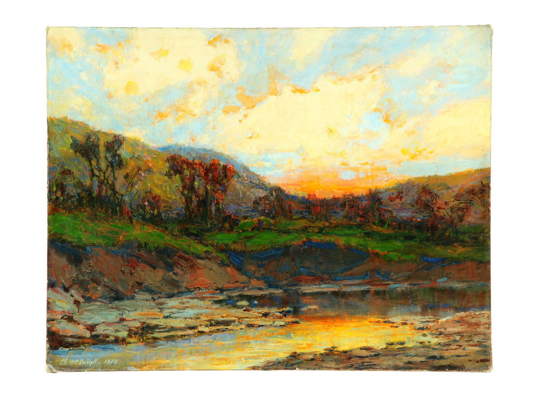 SUNSET OVER HILLS BY CHARLES DUVALL 123802