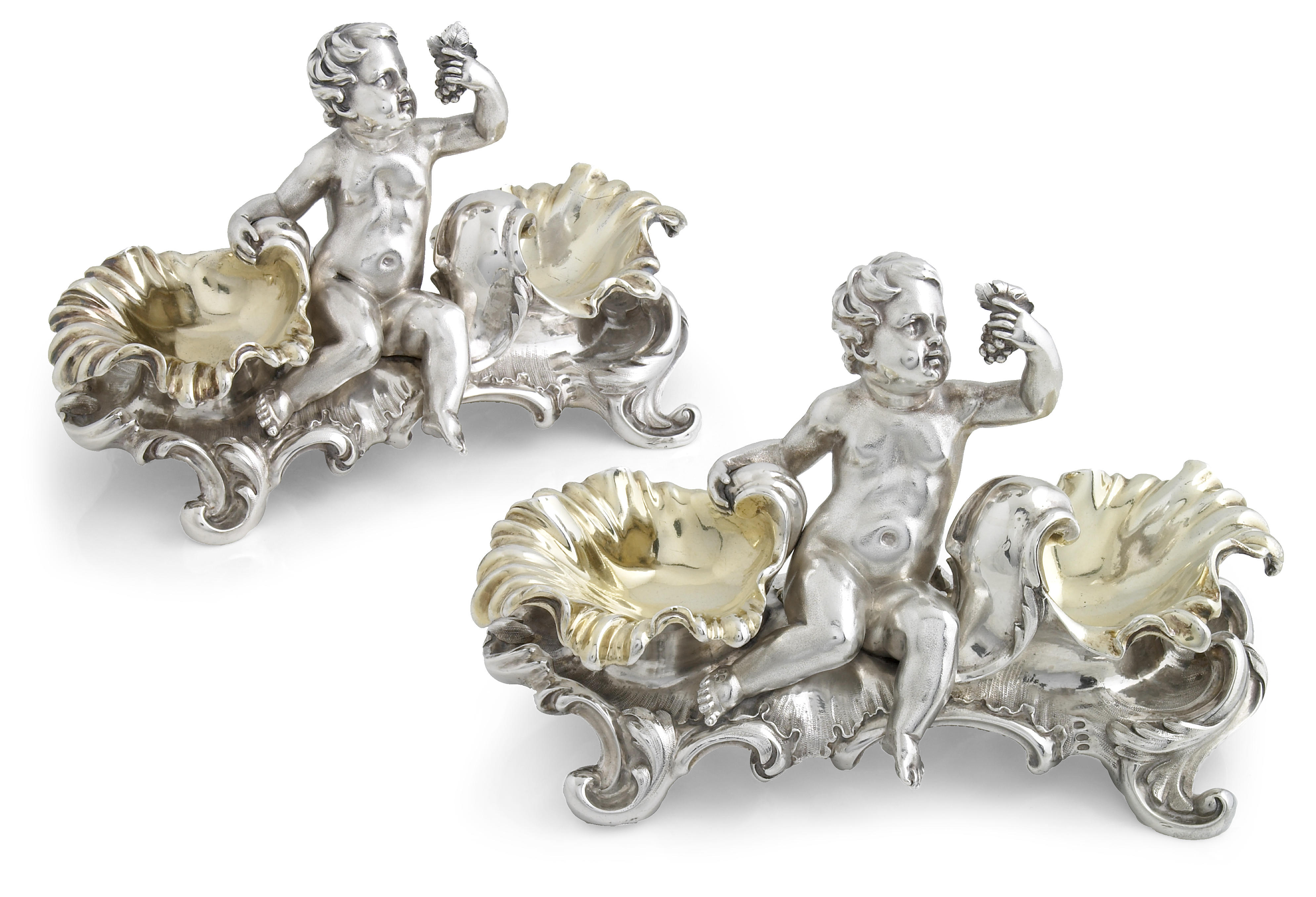 A Victorian silver pair of figural 129121