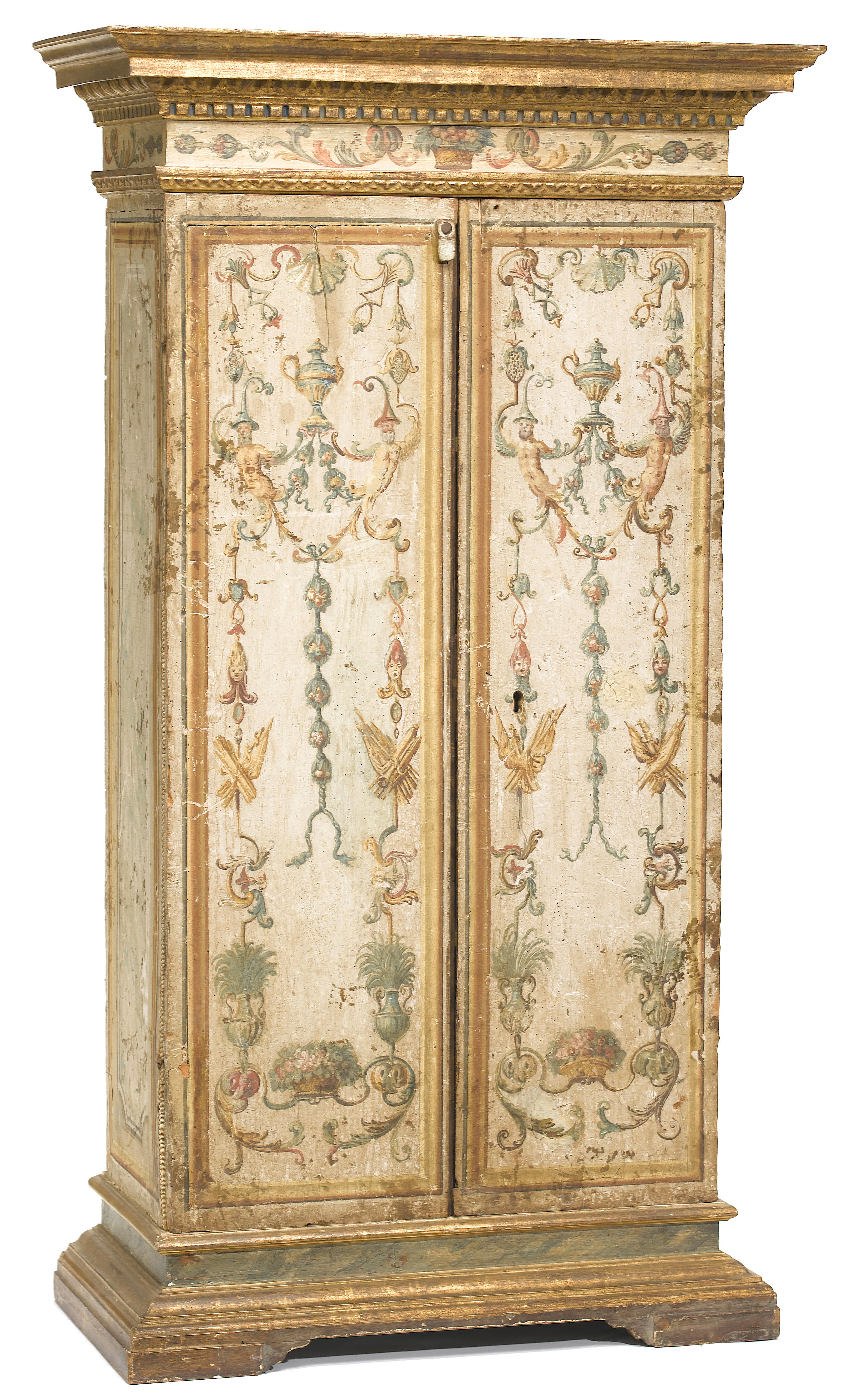 An Italian Baroque parcel gilt