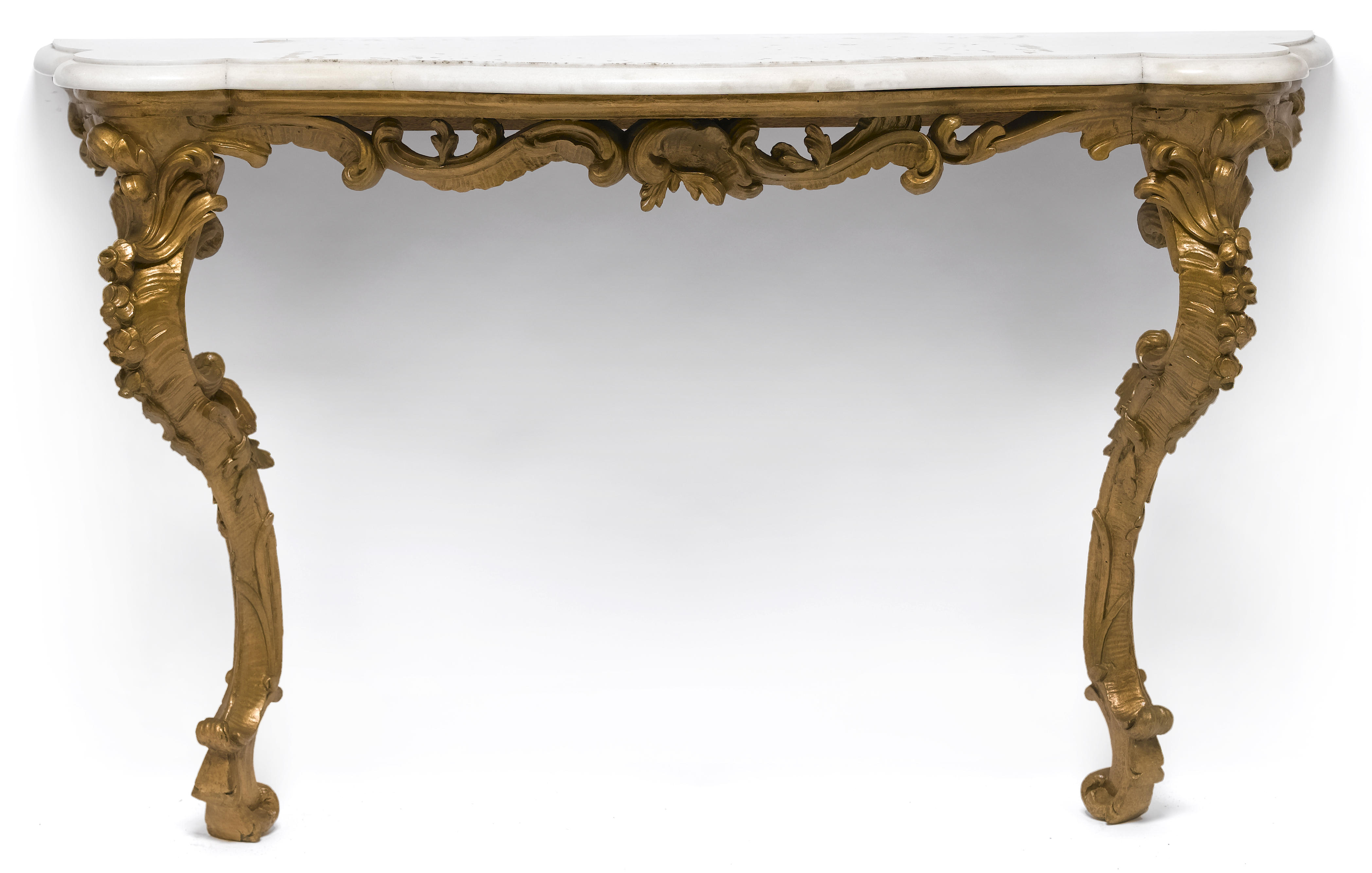 A Louis XV carved giltwood console 129172