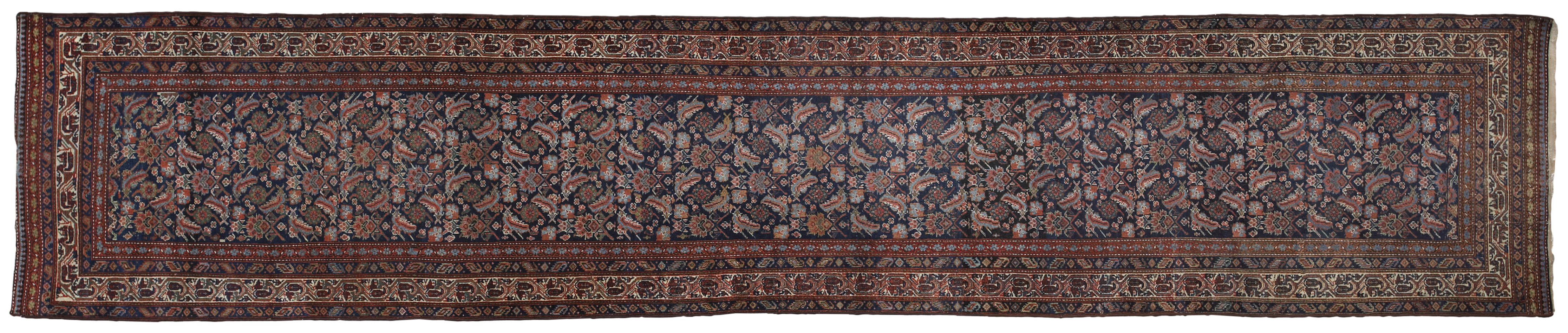 A Malayer runner size approximately