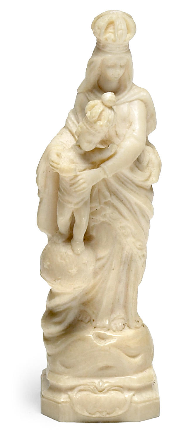 A French carved ivory figure of