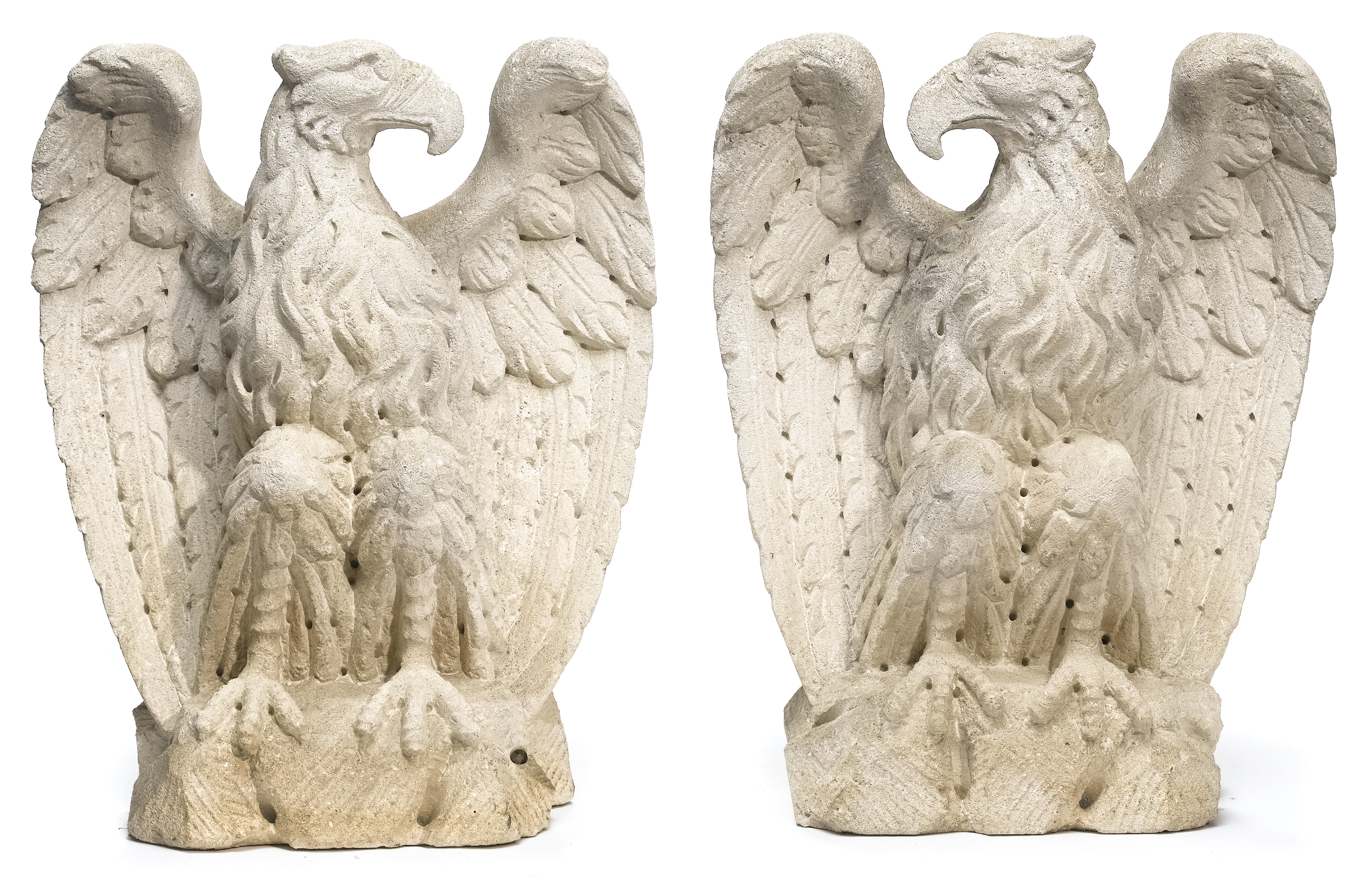 A pair of carved vicenza stone 1291a4