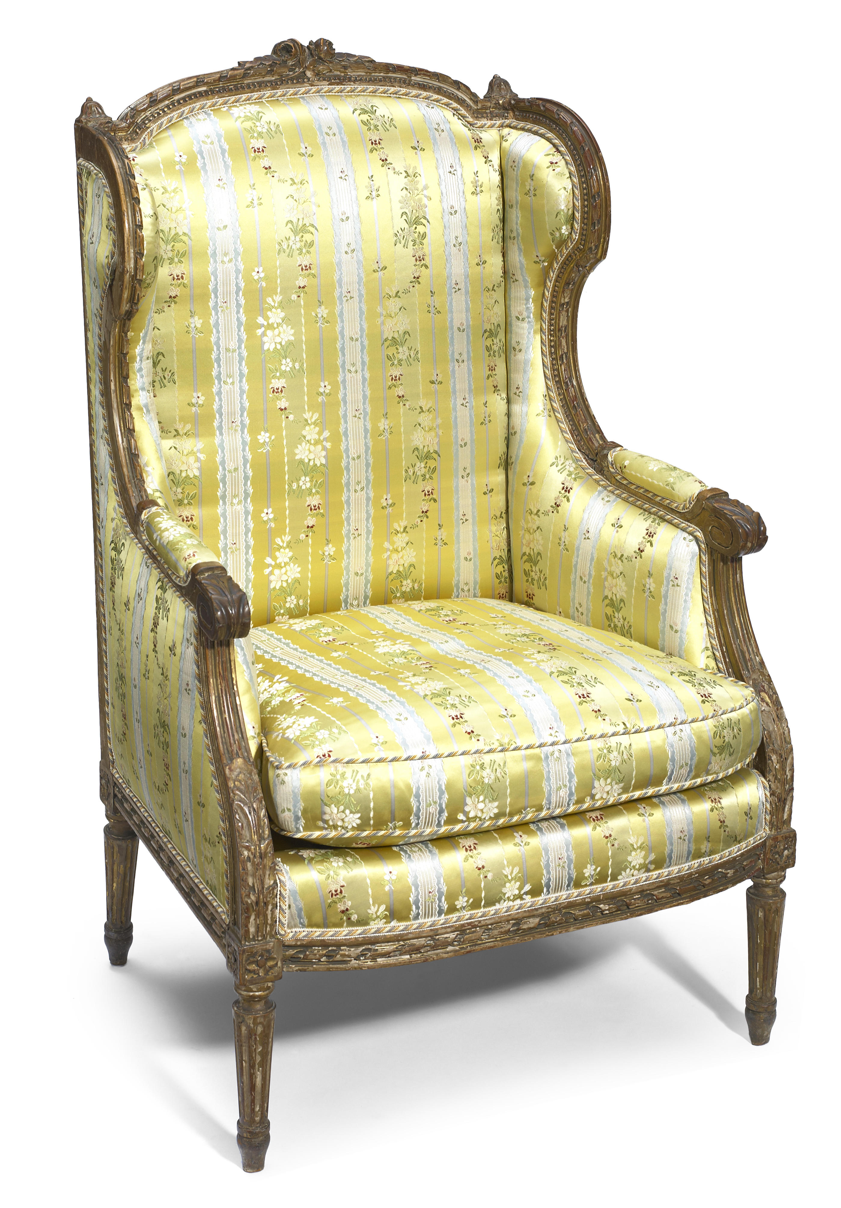 A Louis XV style satin upholstered 12ad44