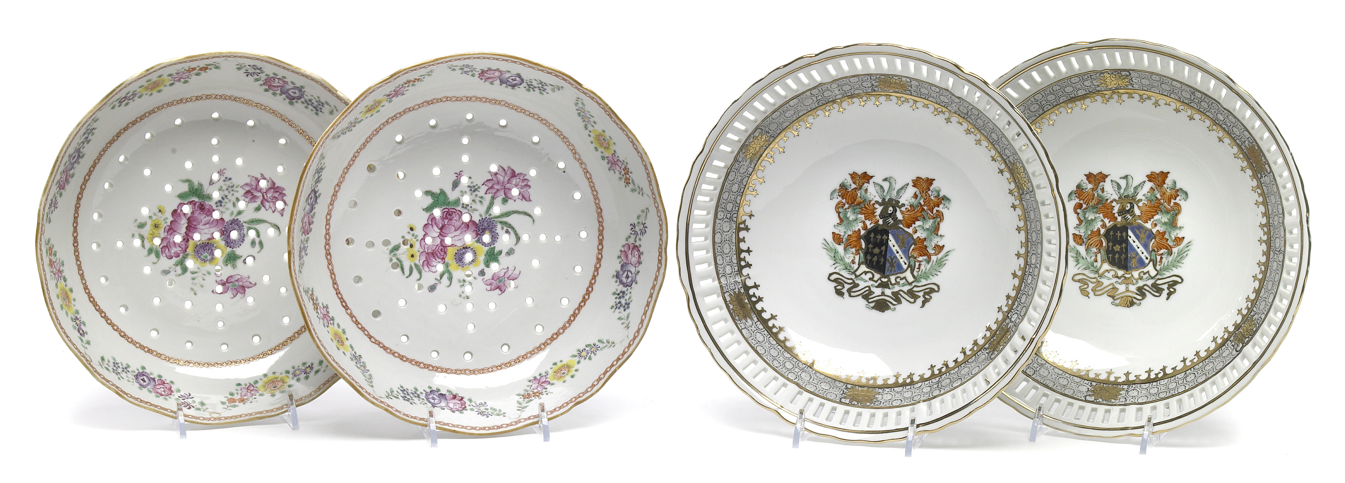 A pair of Continental porcelain