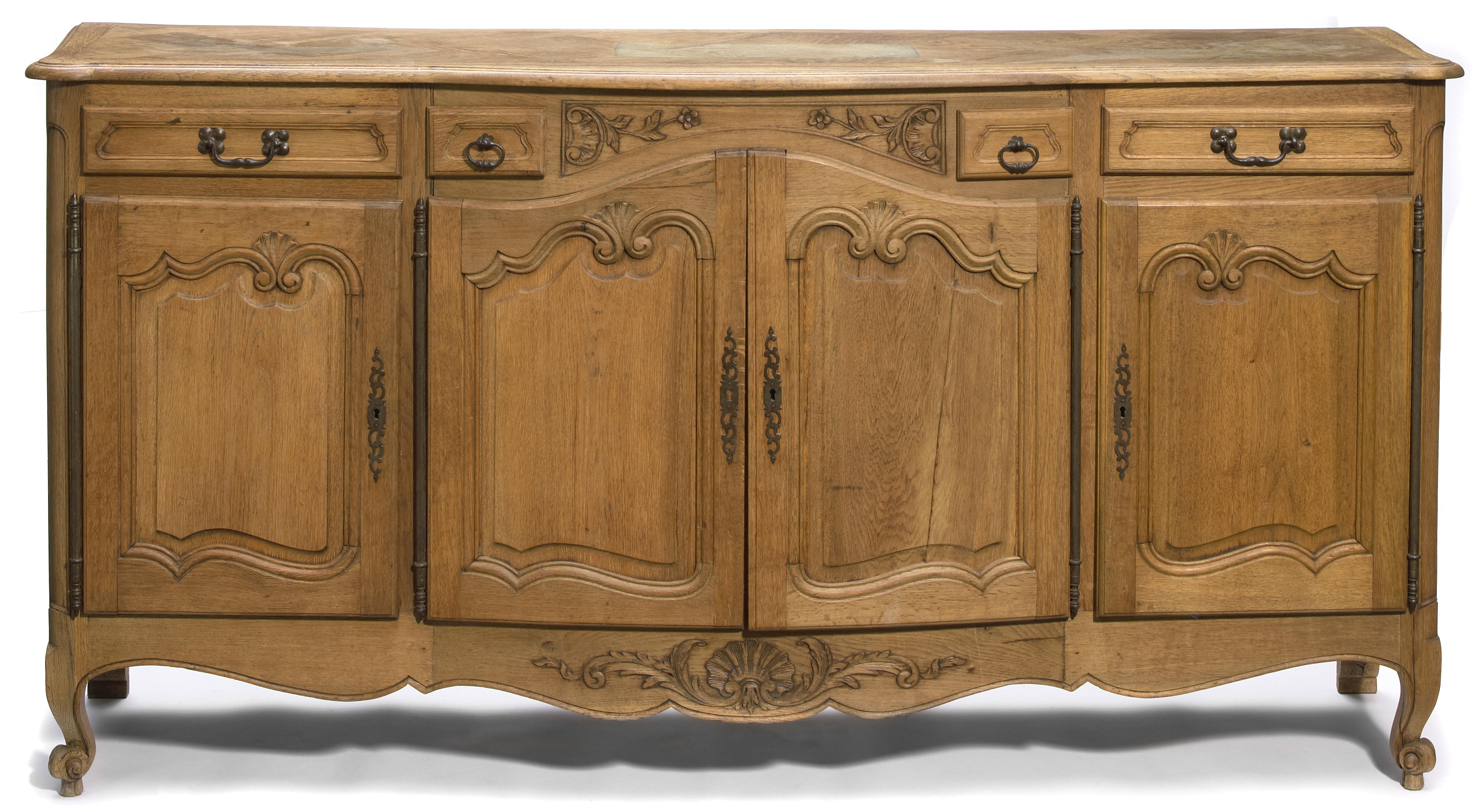 A Louis XV style carved oak buffet 12ad85