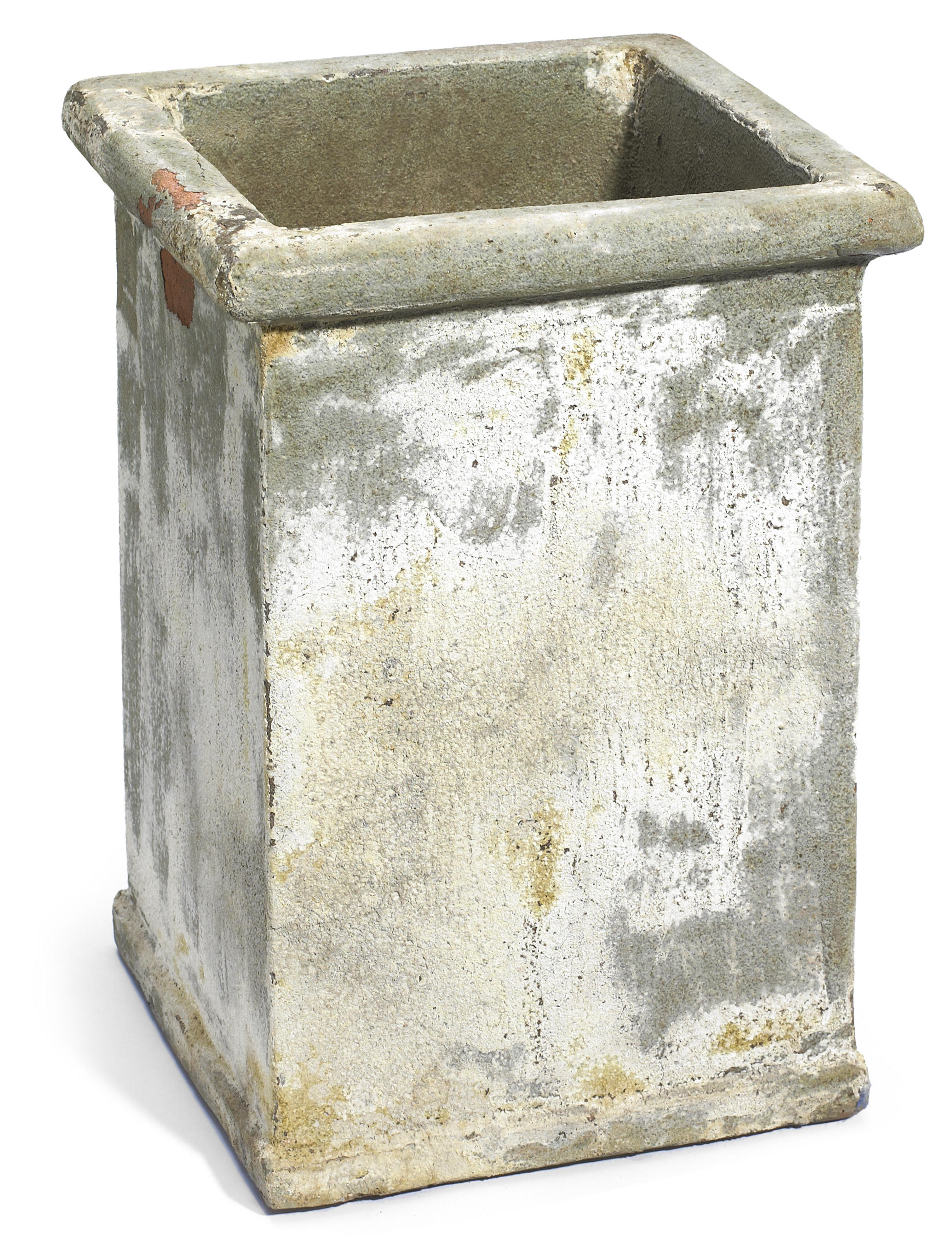 A paint decorated cast stone planter 12ada5