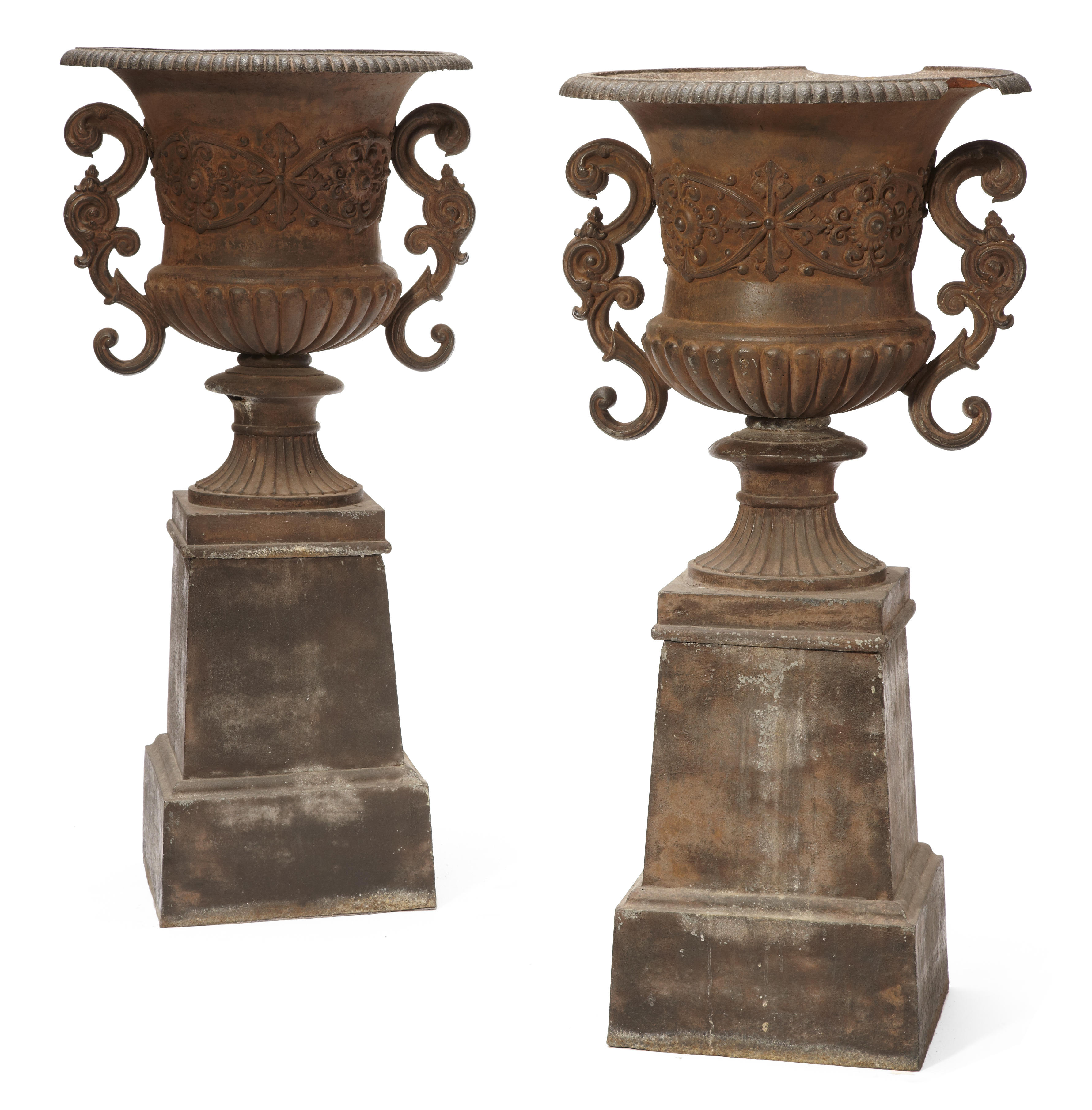 A pair of Neoclassical style cast 12adb9