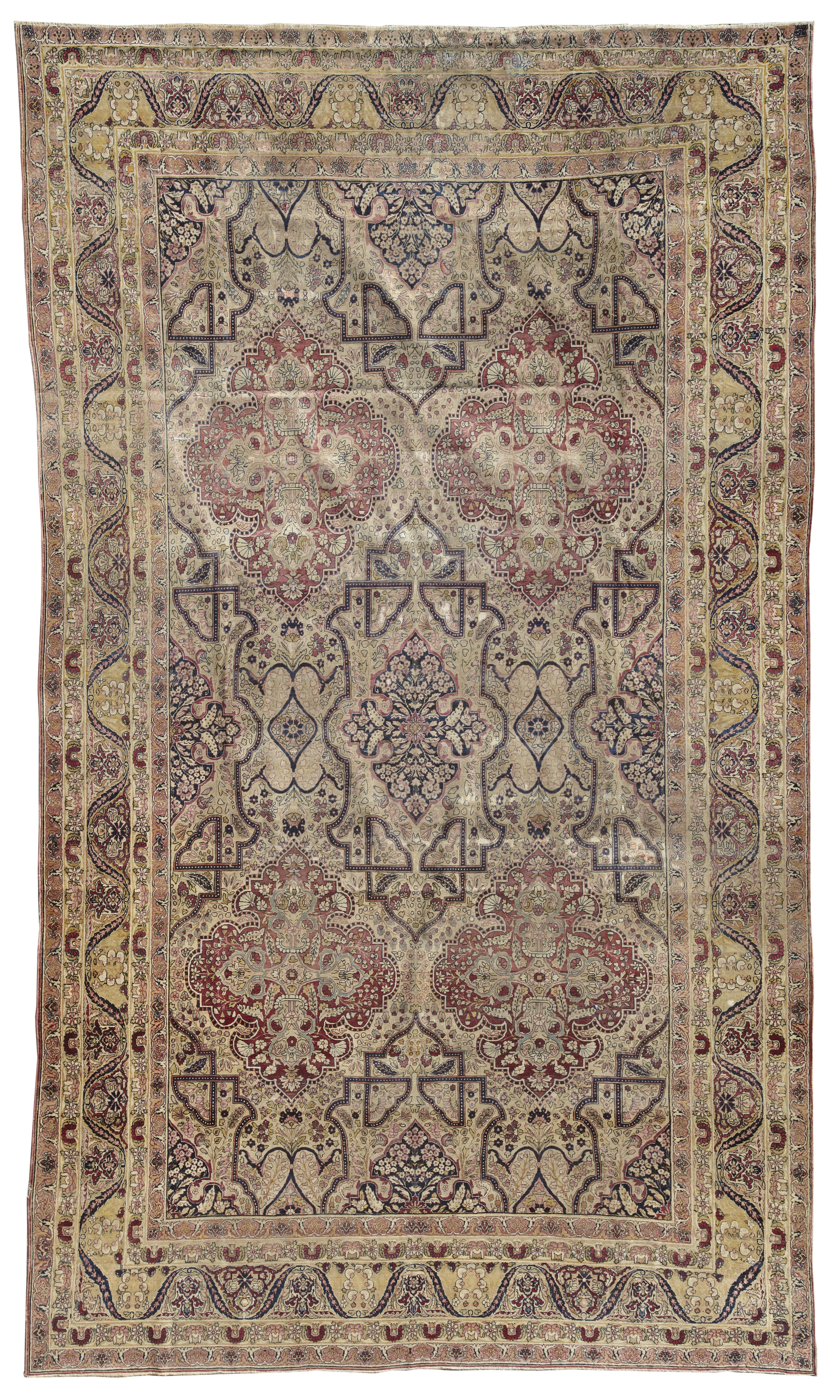 A Lavar Kerman carpet dimensions