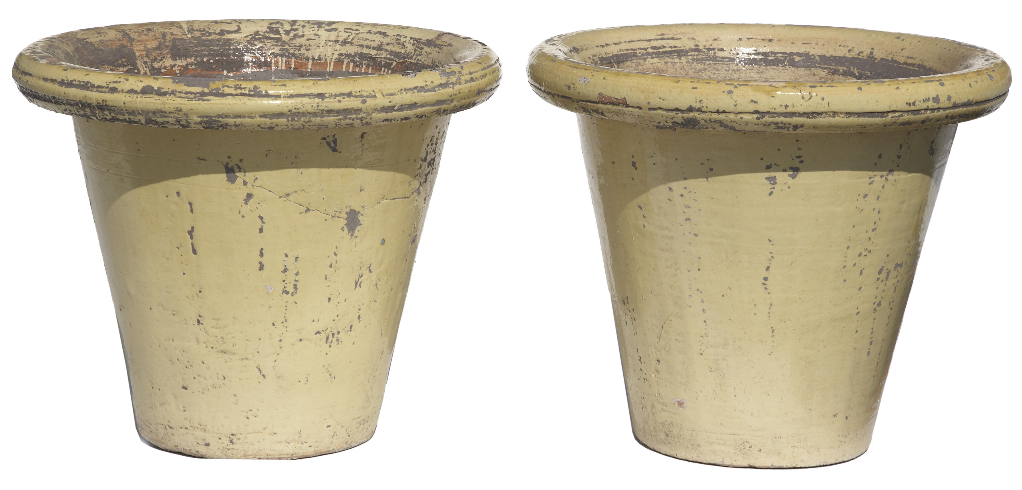 A pair of glazed earthenware jardinires 12adf5