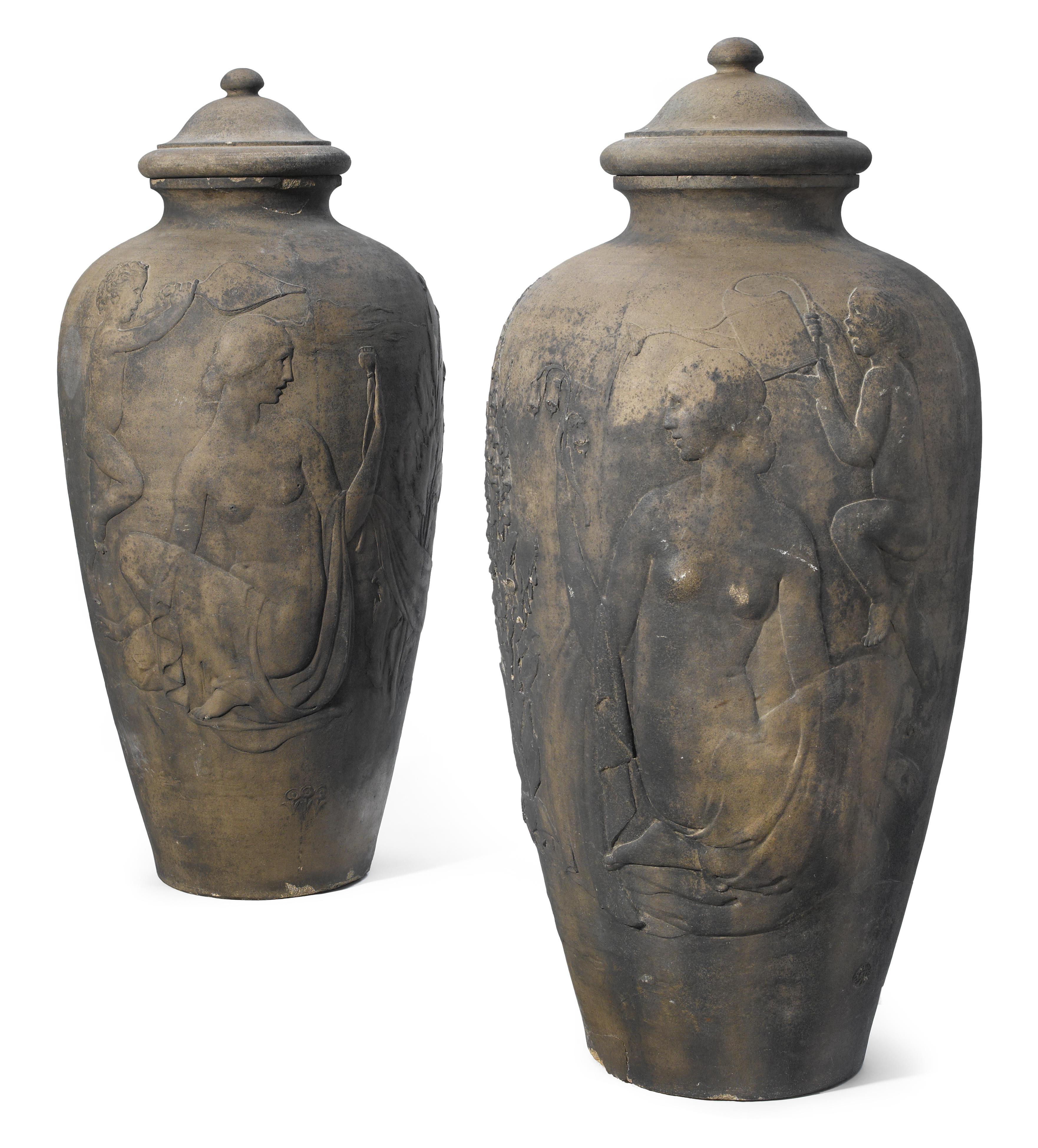 Two monumental Rookwood pottery