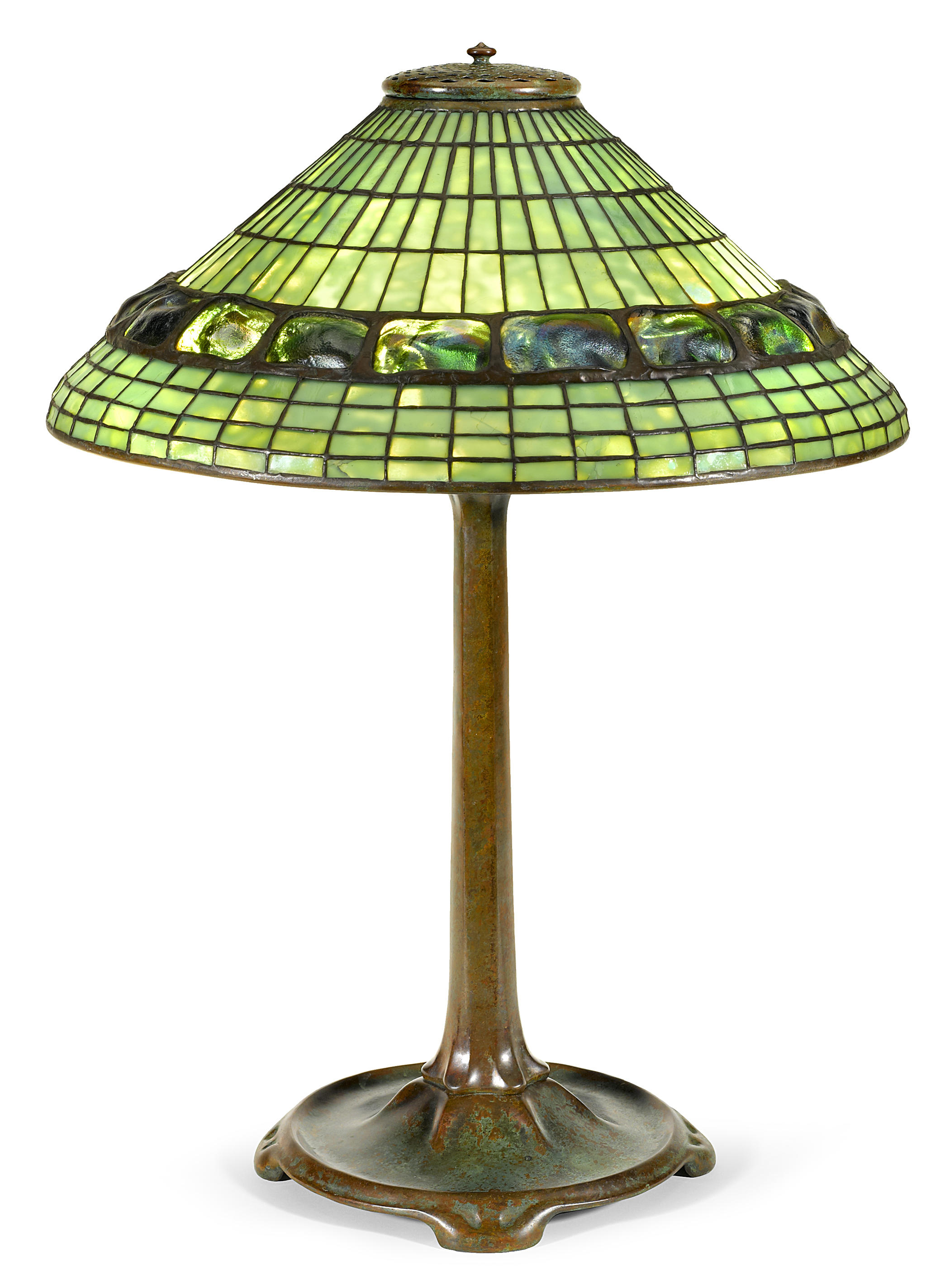 A Tiffany Studios Favrile glass and