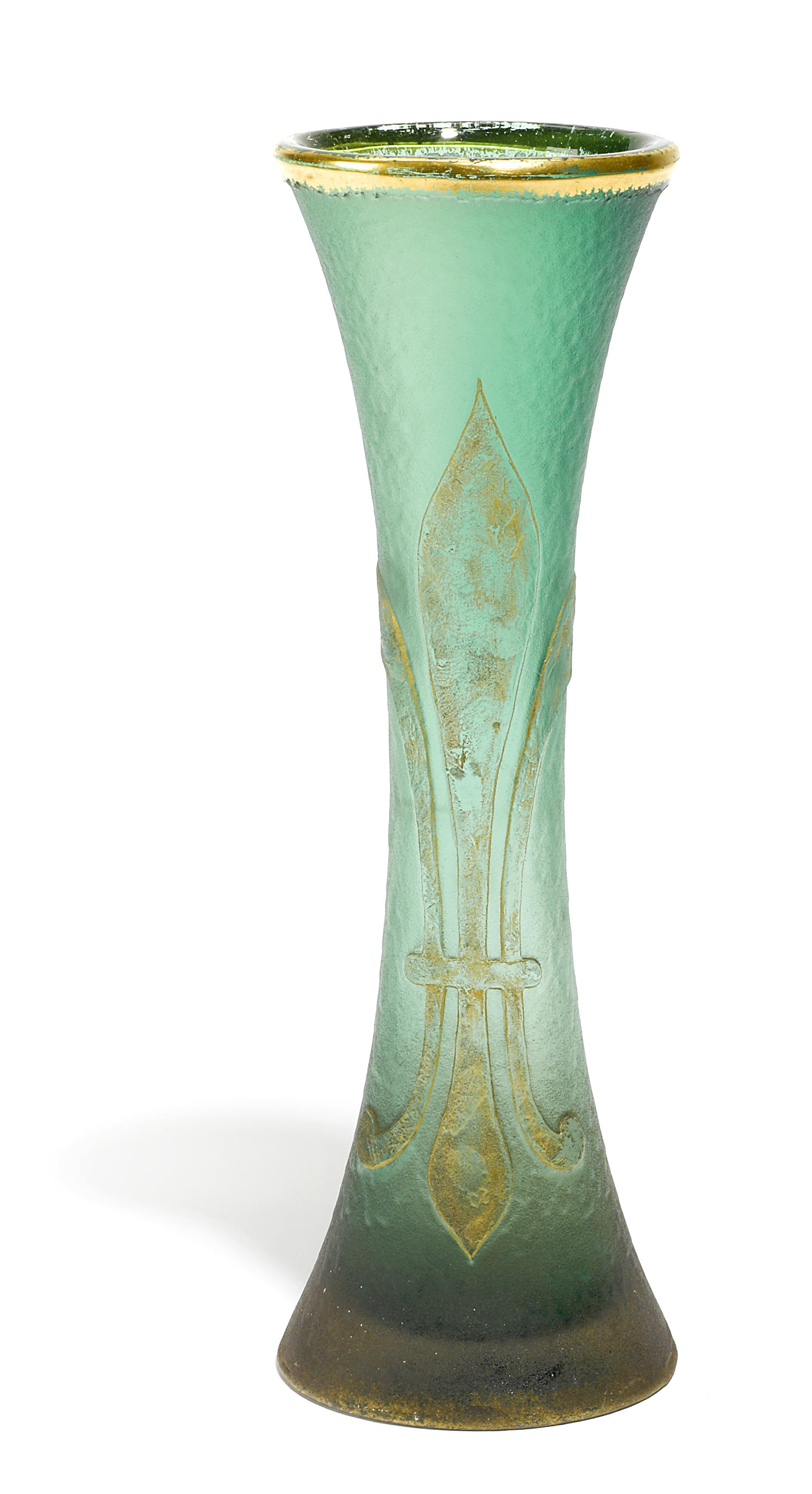 A Daum Nancy gilt cameo glass vase 12b911