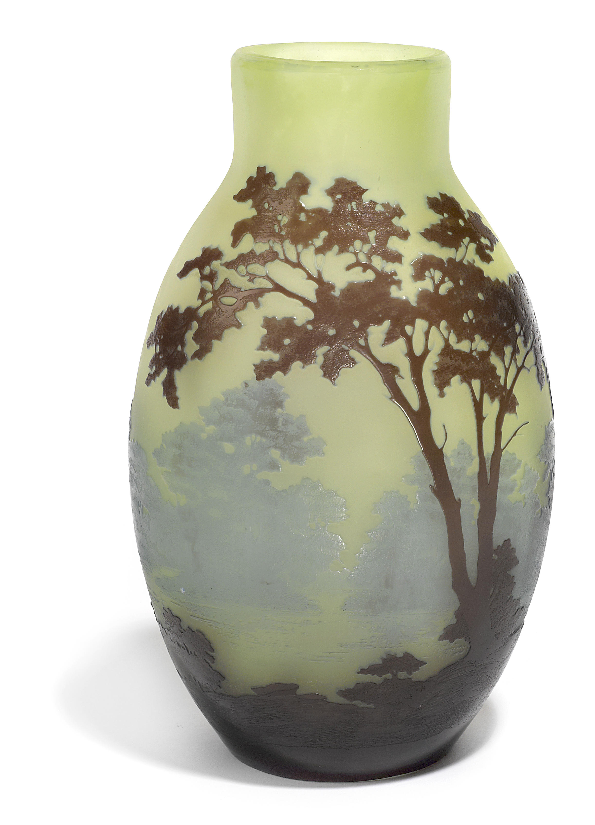 A Gall cameo glass landscape vase 12b920