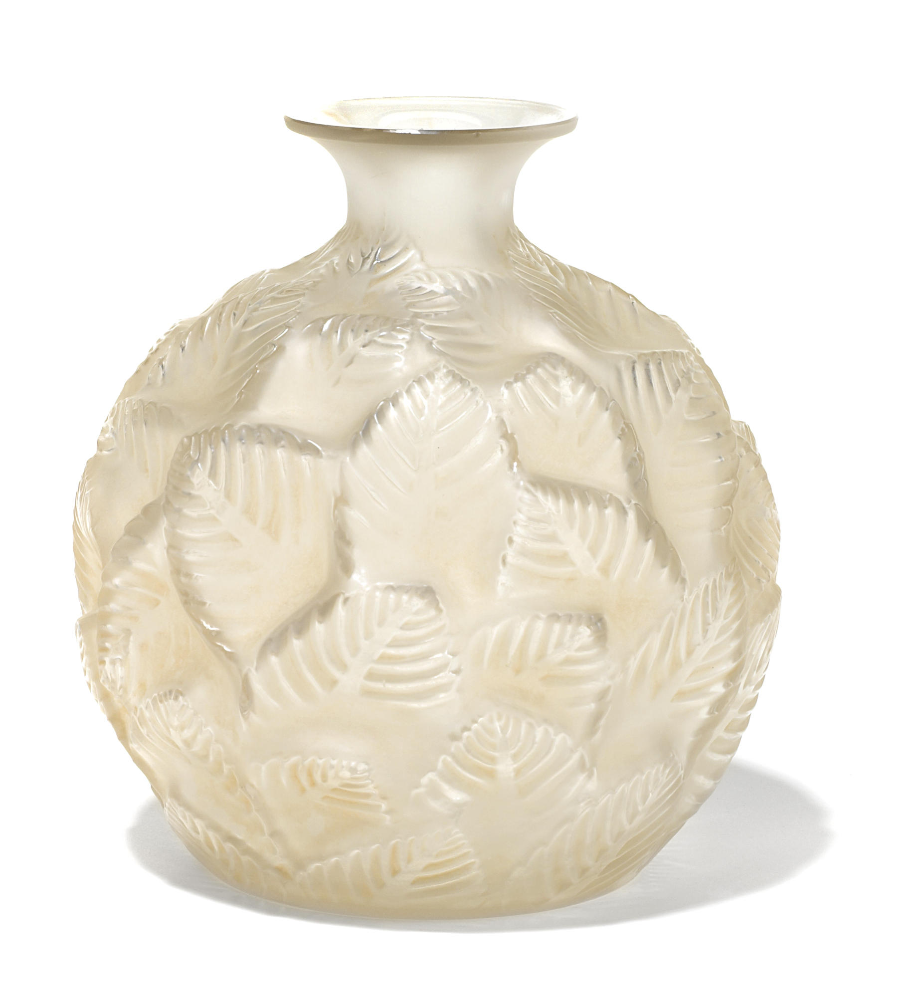 A Ren Lalique molded glass vase  12b94f