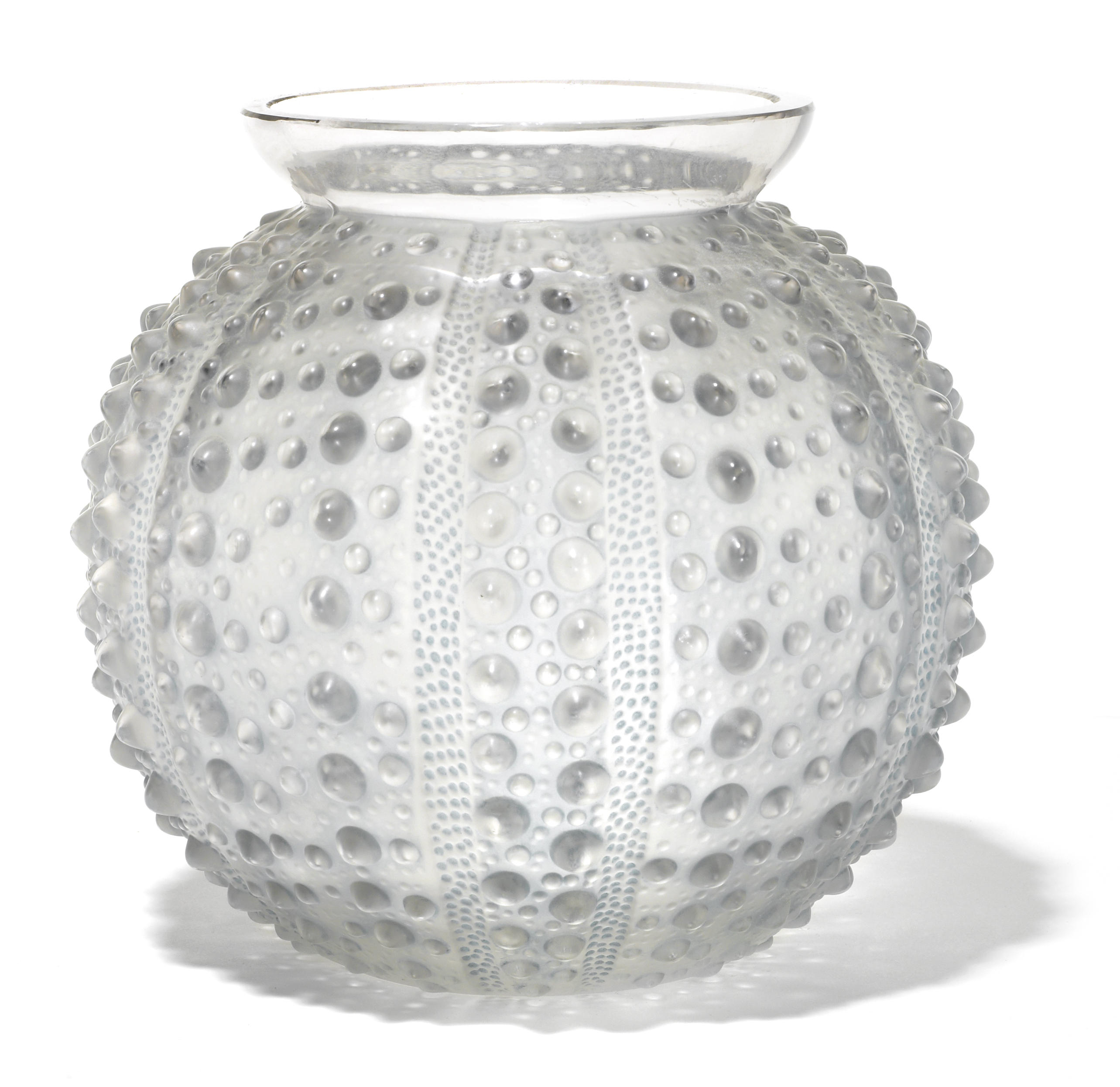 An Ren Lalique glass vase Oursin 12b957