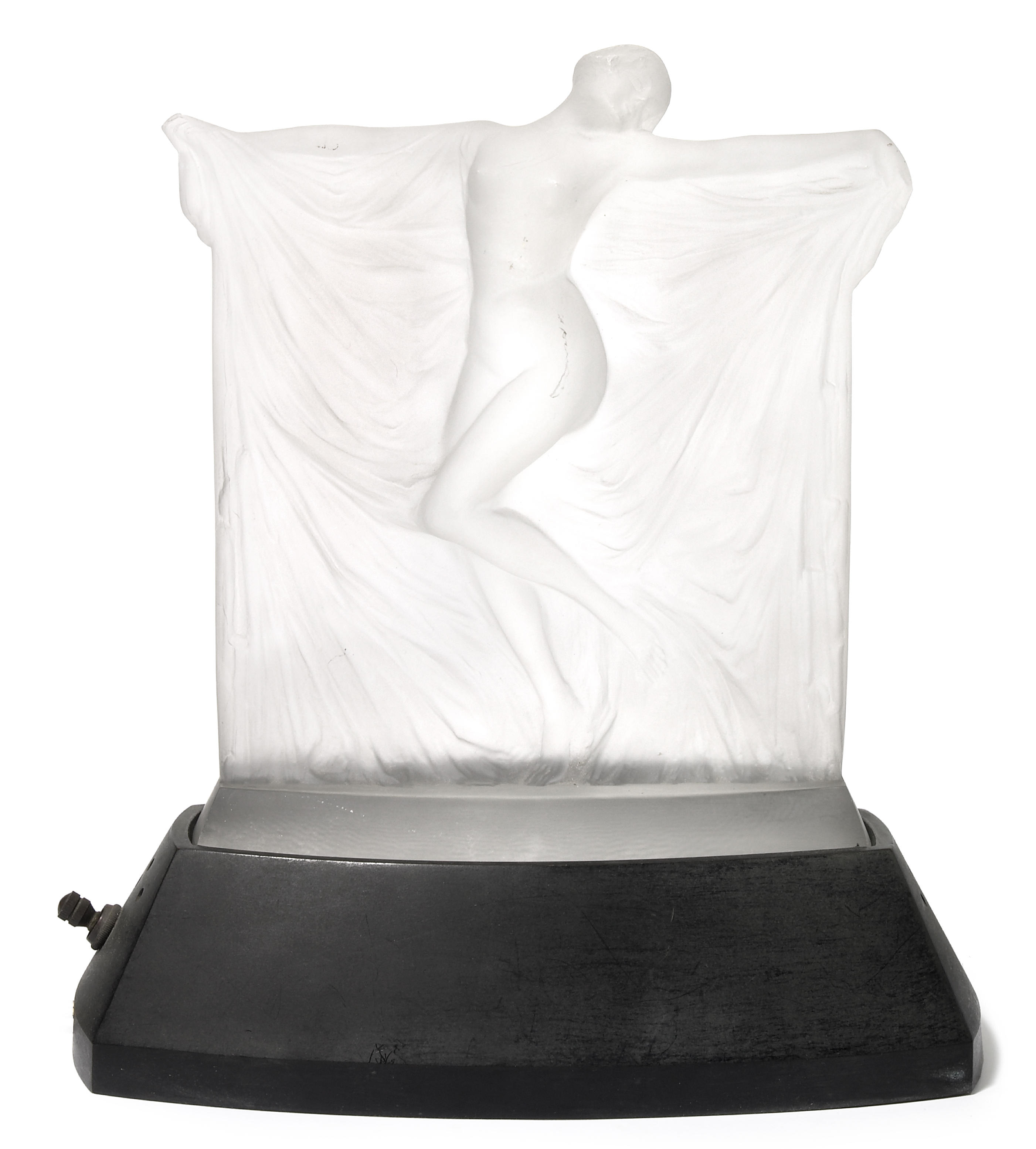 A Ren Lalique frosted glass statuette: