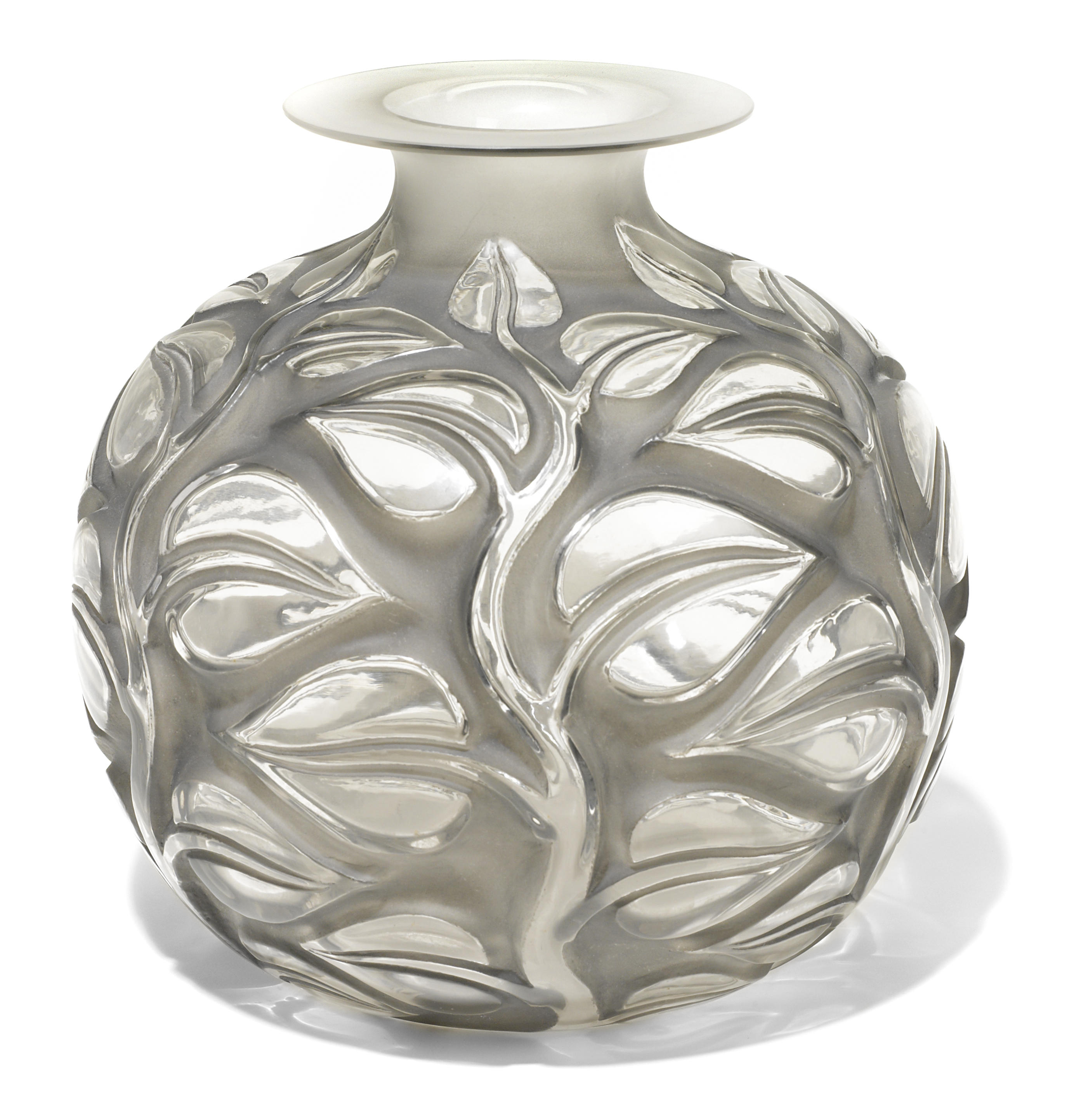 A Ren Lalique molded glass vase  12b95c