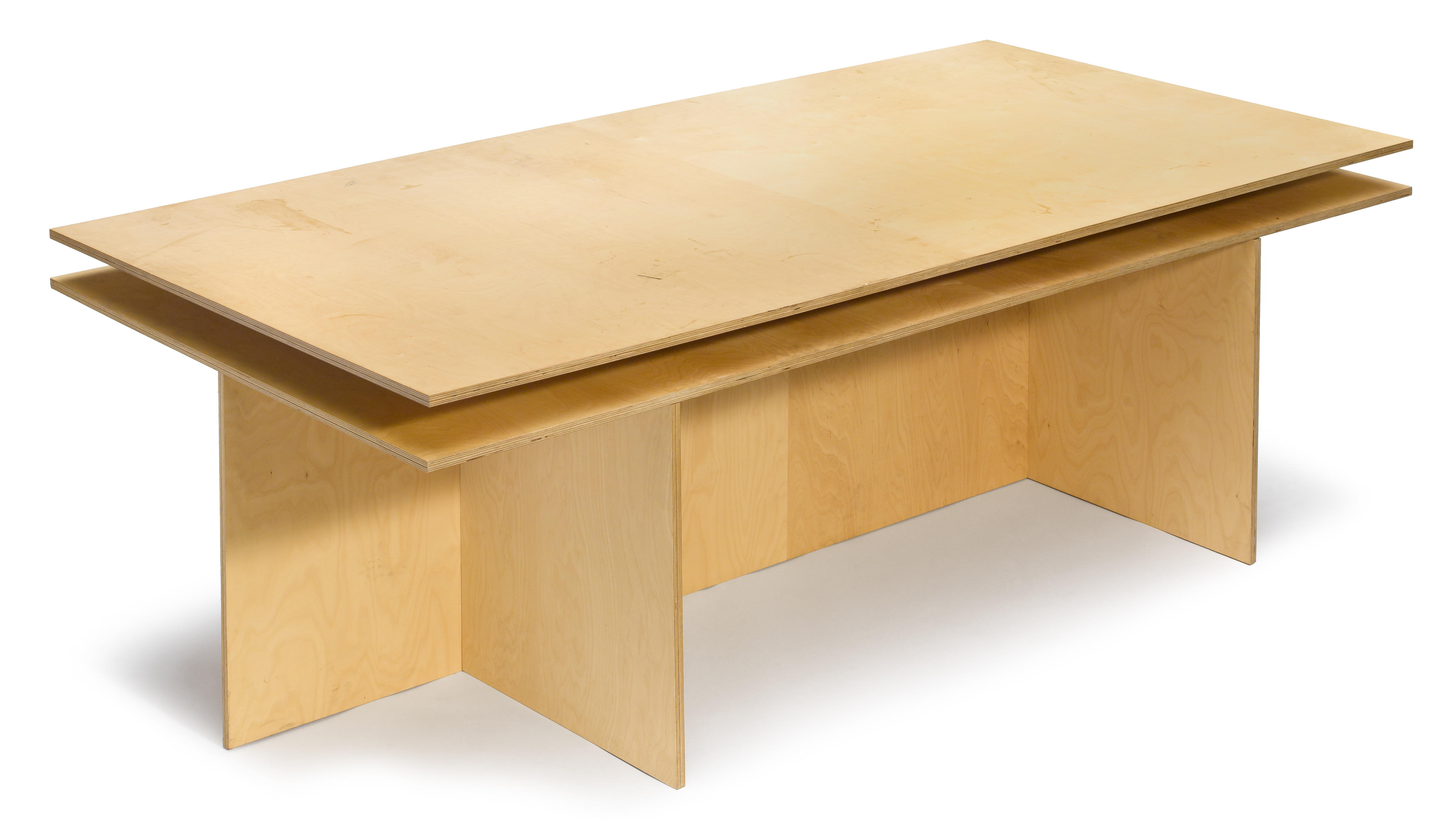 A Donald Judd plywood table circa
