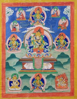 A Sino Tibetan Thangka Vividly 1322c0