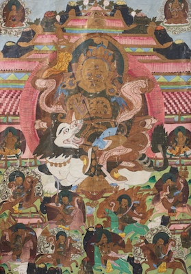 A Sino Tibetan Thangka The painting 1322c2