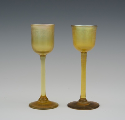A Pair of Signed Tiffany Favrile 13234a