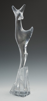 A Large Daum France Glass Sculpture