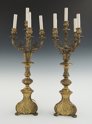 A Pair of Louis XIV Style Gilt