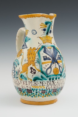 A Large Faience Pitcher Early 18th