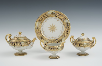 A Hand Painted Nippon Four Piece 1323c0
