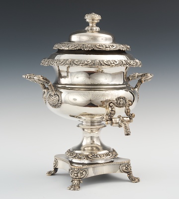 A Large Antique Silver Plated Tea 13241a