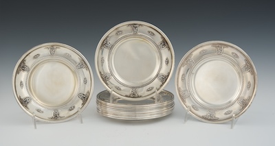 A Set of Twelve of Sterling Silver 132430