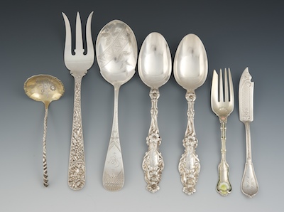 A Group of Sterling Silver Serving 132432