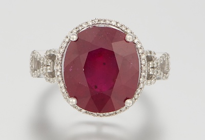 A Ladies Ruby and Diamond Ring 132460