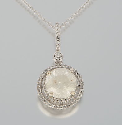 A Ladies' 1.74 ct Diamond Pendant