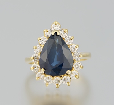 A Ladies' Sapphire and Diamond