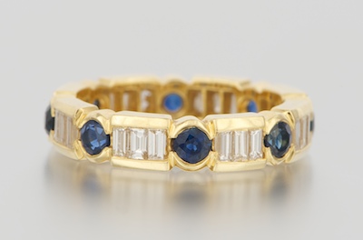 A Ladies Sapphire and Diamond 1324a8