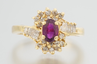 A Ladies Ruby and Diamond Ring 1324b8