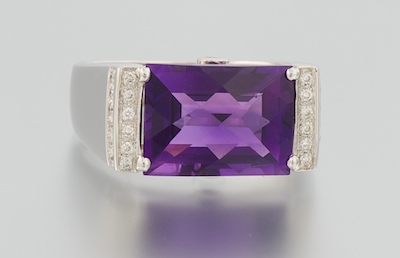 A Ladies' Amethyst and Diamond