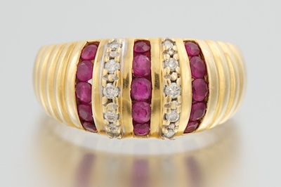 A Ladies Ruby and Diamond Ring 1324ce