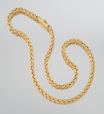 A Stamped Tiffany & Co Gold Chain