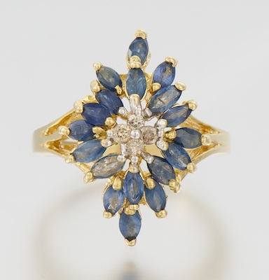 A Ladies' Sapphire and Diamond