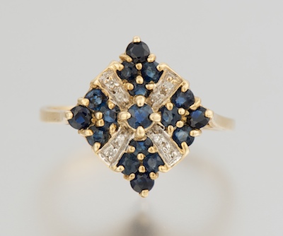 A Ladies' Sapphire and Diamond