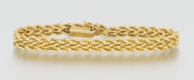 A Ladies' Italian 18k Gold Bracelet