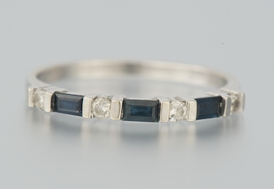 A Ladies Diamond and Sapphire 132525