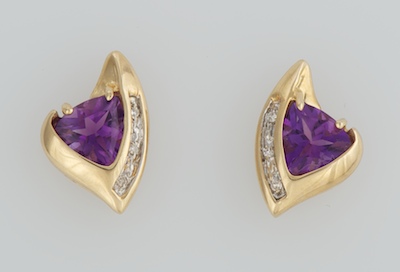 A Pair of Ladies' Amethyst and