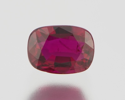 An Unmounted Ruby 1 08 Carat Oval 132576