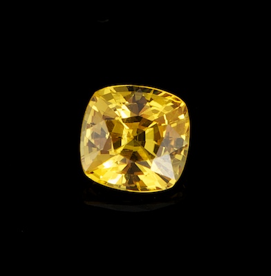 An Unmounted Fancy Yellow Sapphire 132582