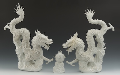 An Imposing White Porcelain Chinese