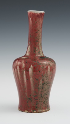 A Chinese Peachbloom Vase Of baluster